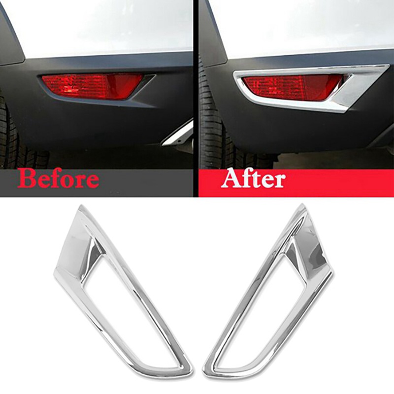 Ốp đèn sương mù phía sau bằng crom ABS cho Mazda CX3 CX-3 2016-2018