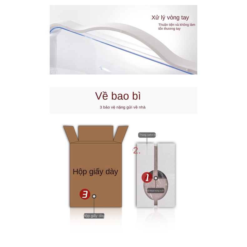 Hộp Đựng Mỹ Phẩm Trong Suốt Chống Bụi Có Nắp Thời Trang
