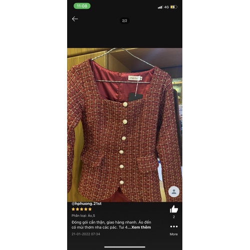 ÁO DẠ TAY DÀI SZ L