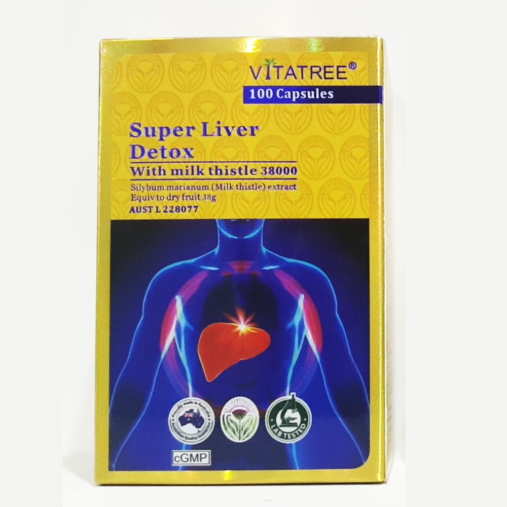 Viên Uống Bổ Gan Giải Độc Gan VITATREE - Super Liver Detox - 100 Viên