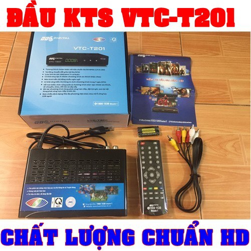 ĐẦU THU KTS MẶT ĐẤT DVB T2 VTC T201 - KTS vtc t201