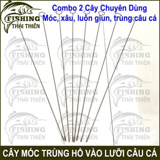 Combo 2 Cây Móc Trùng Giun Vào Lưỡi Câu Cá