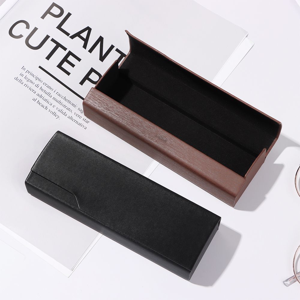 Hộp đựng mắt kính hình chữ nhật họa tiết vân gỗ chống thấm nước