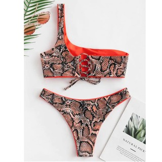 Bikini Hoạ Tiết In Thiết Kế Xẻ Quyến Rũ