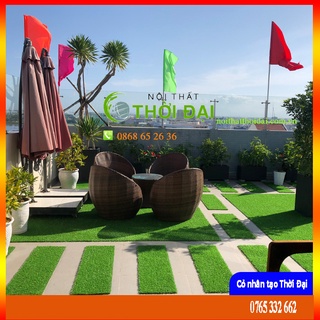 Cỏ nhân tạo - Hãng CCGRASS -  Sợi cỏ cao 2cm màu xanh tươi - Kích Thước [ 0,5mx2m ] (mua số lượng lớn chat với shop)