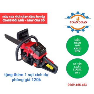 Máy cưa xích chạy xăng honda CX68S, máy cưa gỗ chạy xăng