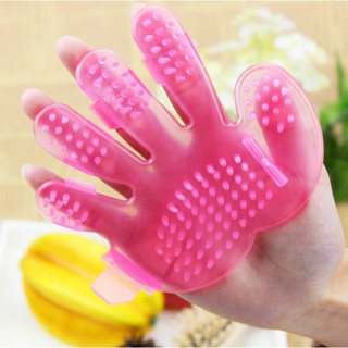 BÀN CHẢI TẮM CHO CHÓ MÈO ĐEO TAY