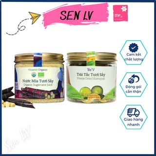 Combo 2 hũ gồm nước mía tươi sấy 200g và tắc sấy 30g vinamit