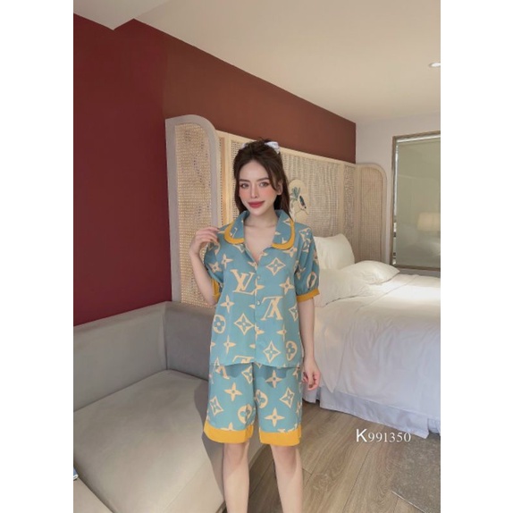 Bộ tiểu thư lụa mango cao cấp tay ngắn quần lửng