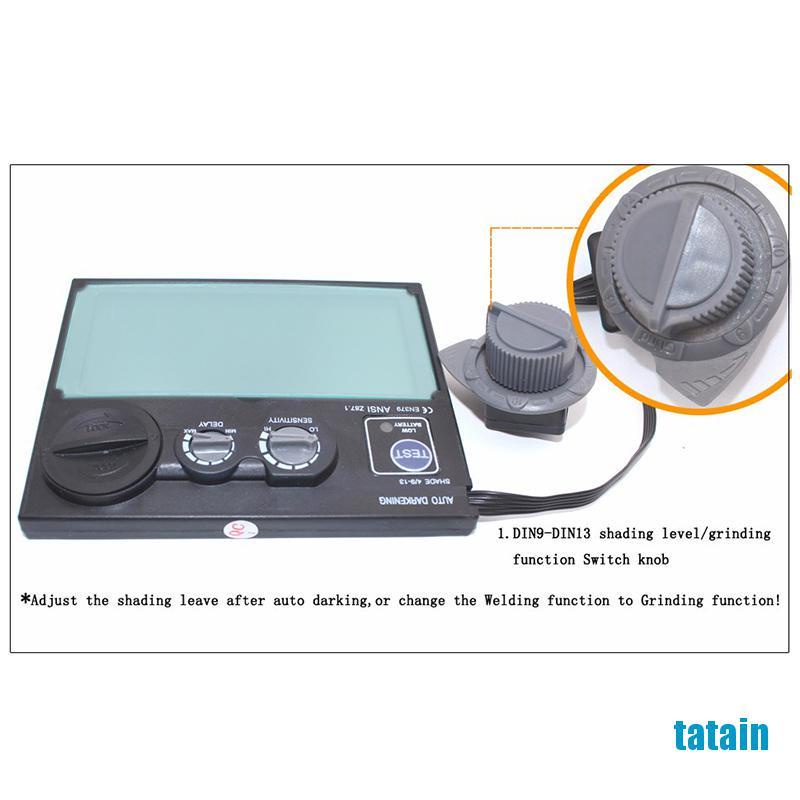Mặt kính mũ hàn có thể điều chỉnh giảm ánh sáng để bảo vệ mặt tự động tiện dụng chất lượng cao