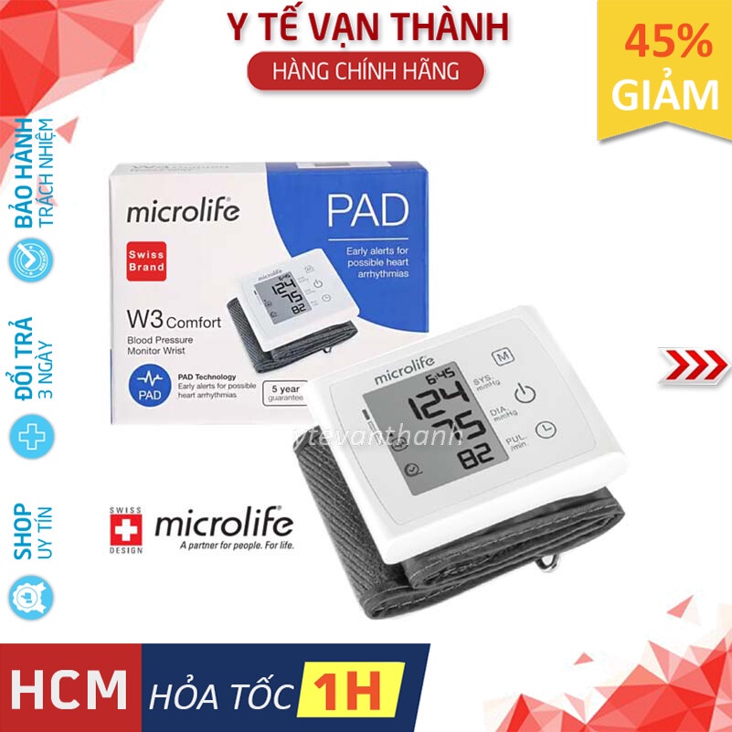 ✅ [CHÍNH HÃNG] Máy Đo Huyết Áp Cổ Tay- Microlife W3 Comfort -VT0759