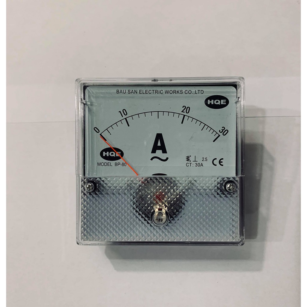 Đồng hồ đo Ampe 30A 80x80