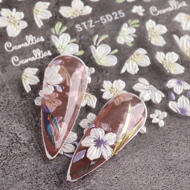 Miếng Dán Trang Trí Móng Tay Nghệ Thuật 5D Độc Đáo