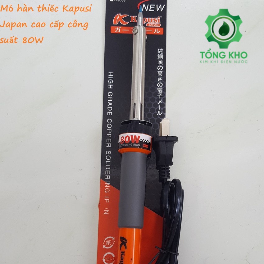 Mỏ hàn thiếc, chì Kapusi Japan cao cấp công suất 80W - Tổng kho kim khí điện nước