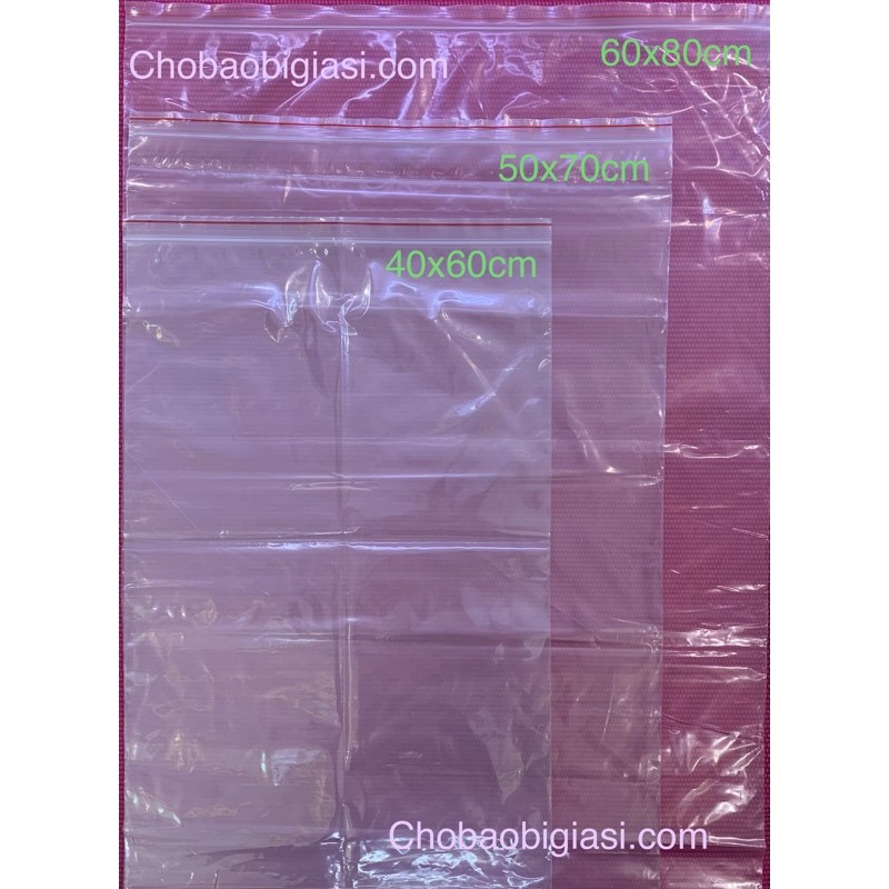 {1 kg/ size} Túi zipper chỉ đỏ loại tốt, dày dặn, chắc chắn (có đủ size)