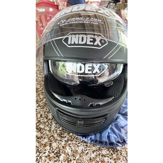 Mũ Bảo Hiểm Index 2 kính( trắng và râm)(size L)
