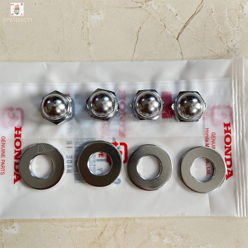 Bộ ốc đầu chùa 10mm xài khóa 14, kèm long đền