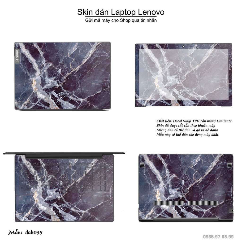 Skin dán Laptop Lenovo in hình vân đá _nhiều mẫu 2 (inbox mã máy cho Shop)