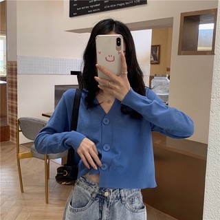 [SẴN]  áo len cardigan lửng
