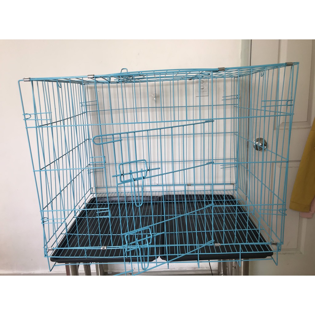 Lồng chuồng chó mèo giá rẻ tặng khay giá rẻ - Chuồng nuôi chó giá rẻ sơn tĩnh điện