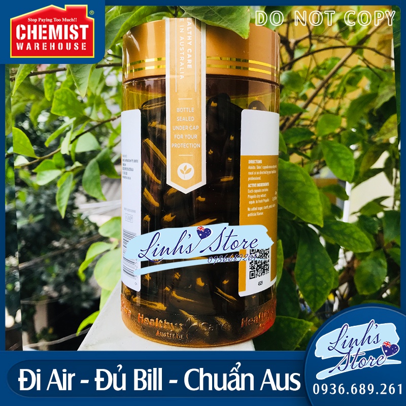 Keo ong tăng đề kháng Healthy Care Propolis 2000 💙 Chemist Warehouse - Úc