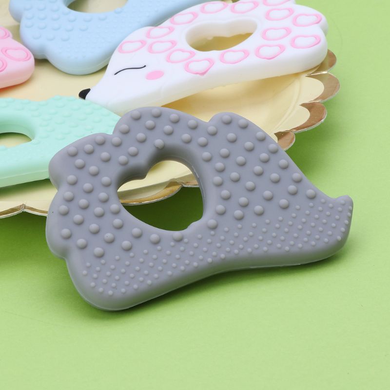 Đồ Chơi Ngậm Nướu Hình Nhím Bằng Silicone Dành Cho Trẻ Em