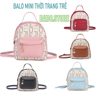 Balo nữ mini, nhỏ chất da chống nước thời trang đi chơi đẹp, xinh, dễ thương, giá rẻ, màu hồng, đen, xanh, kiểu dáng hàn