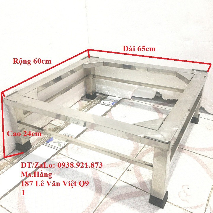 Chân Tủ Lạnh Máy Giặt INOX Cao Cấp SUS 304 - CTV02-6065I3-