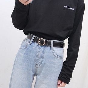 [Có sẵn] THẮT LƯNG DÂY LƯNG DA PU MẶT TRÒN PHỐI ĐẦM, VEST PHONG CÁCH UNISEX RETRO HONGKONG CÁ TÍNH THỜI TRANG DL010