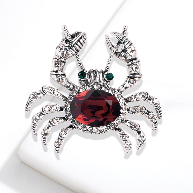 Ghim Cài Áo Hình Con Cua Đính Đá Thời Trang