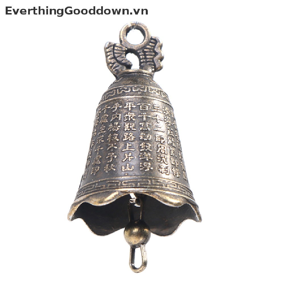 Everthinggooddown Set 2 Chuông Đồng mini Cổ Điển Trung Quốc Cầu Nguyện Quan Âm