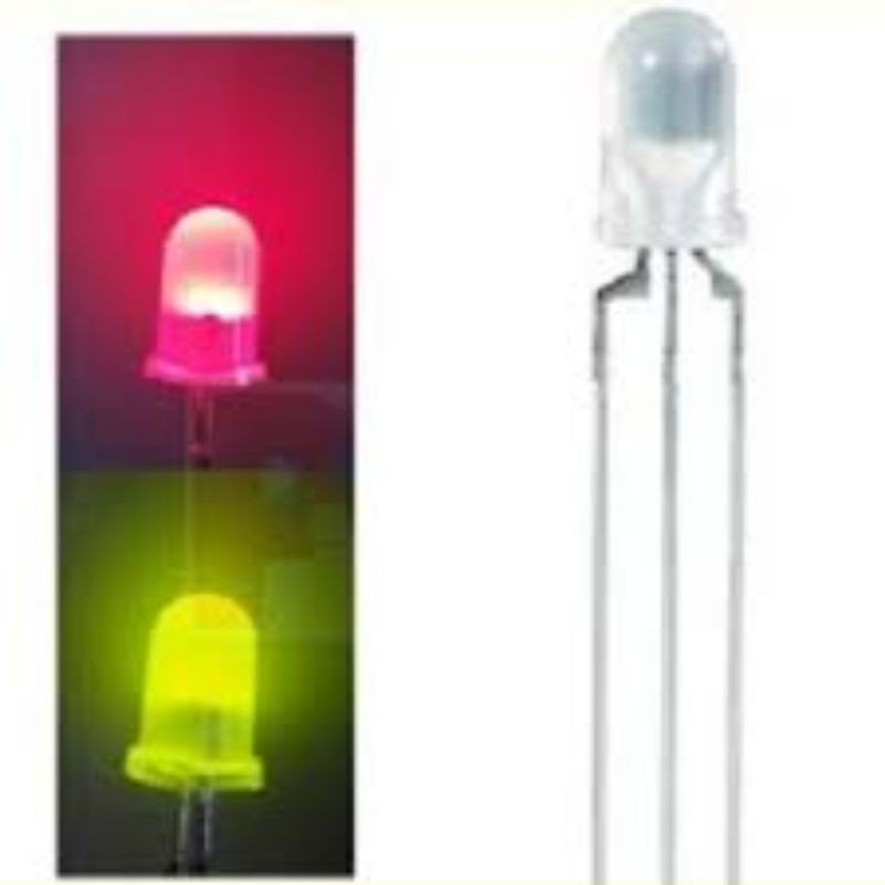 5 chiếc LED 3mm 5mm 2 màu đỏ xanh A chung K chung