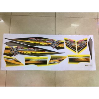 Tem Spark Sirius Rời vàng đen in mực cao cấp (bộ)