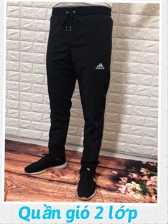 Quần gió thể thao nam 2 lớp