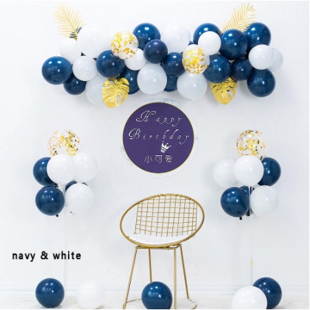 Set bong bóng trang trí sinh nhật + trụ giả bóng bay ( set không kèm phông nền HAPPY BIRTHDAY)