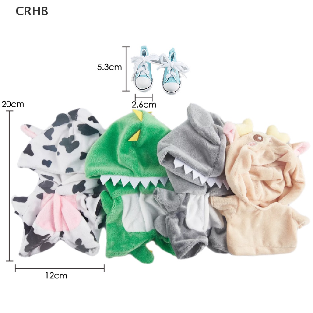 Bộ Đồ Ngủ Liền Thân Hình Khủng Long 20cm Dành Cho Búp Bê Mới