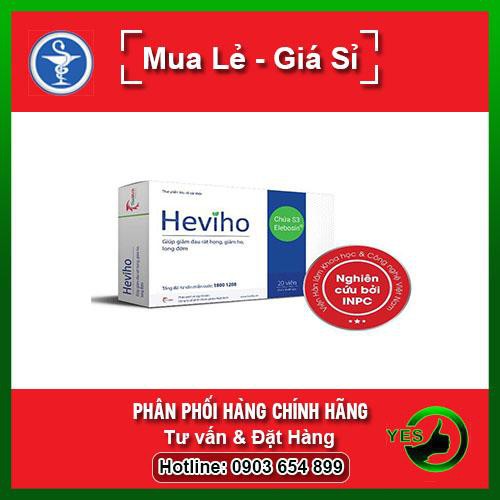 ❤[Chính hãng] Viên Uống Heviho - Giúp Giảm Viêm Đường Hô Hấp Cấp &amp; Mạn Tính (Hộp 20 viên)