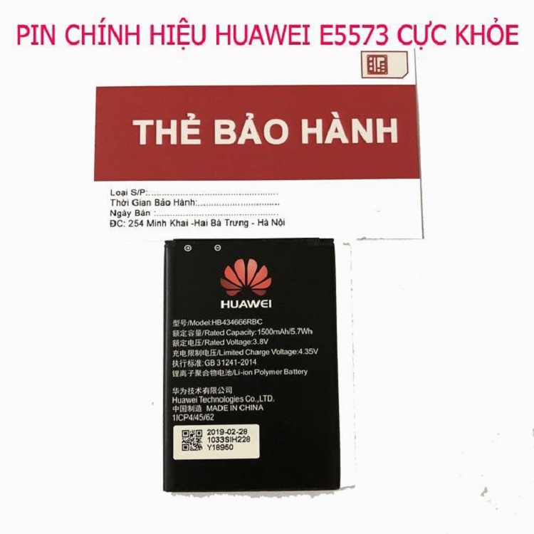 Pin Huawei tốt Chính Hãng Pin e5573  E5373, E5375, E5377, E5366, E5330, E5331, R207, R215