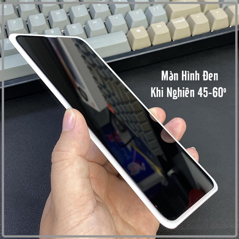 Kính cường lực cho Xiaomi Poco X3 NFC chống nhìn trộm full viền đen