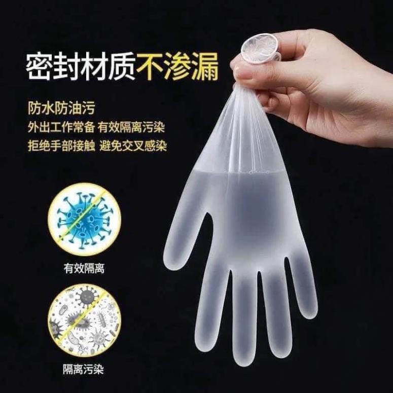 HỘP 100C - Găng tay y tế, làm bếp không bột TPE siêu dai, siêu an toàn, găng tay tpe