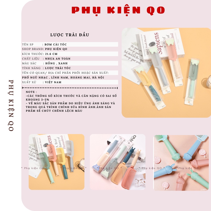 Lược chải tóc kèm hộp Cute L02
