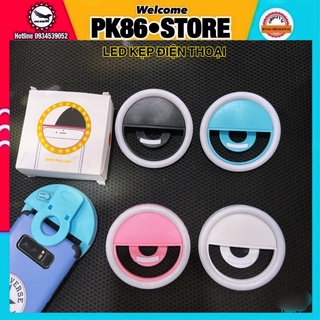 Đèn led selfie kẹp điện thoại chụp hình ảnh quay phim livestream tự sướng, trang điểm makeup