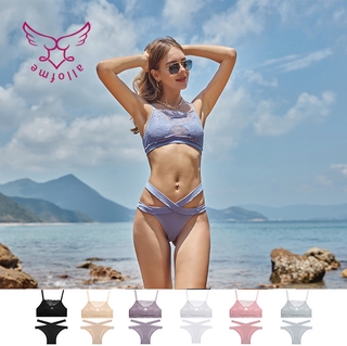 Set áo ngực và quần lót ALL OF ME phối ren nhiều màu sắc tùy chọn thời trang quyến rũ dành cho nữ