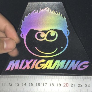 Miếng vá áo TUVYSHOP hình ủi logo độ mixigaming decal phản quang 7 màu ép nhiệt