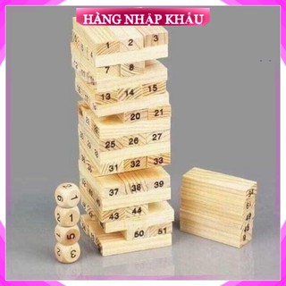 [Hàng Chuẩn Loại 1] Bộ Đồ Chơi Rút Gỗ Wiss Toy Thanh Gỗ Và 4 Xúc Xắc, Rèn Luyện Khả Năng Quan Sát, Khéo Léo