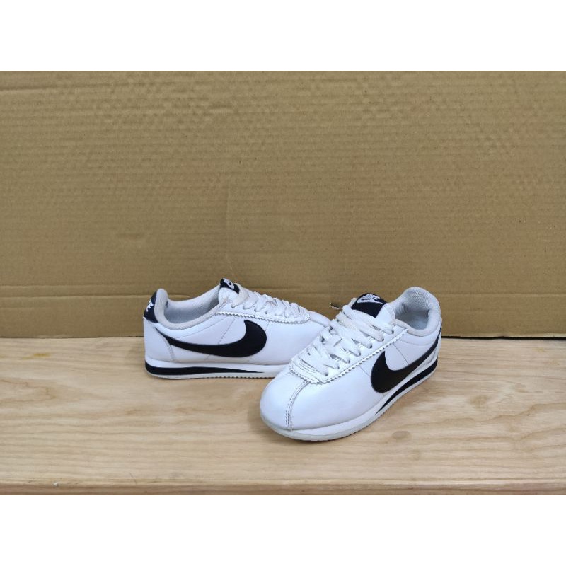 giày Nike Cortez trắng đen sz 36