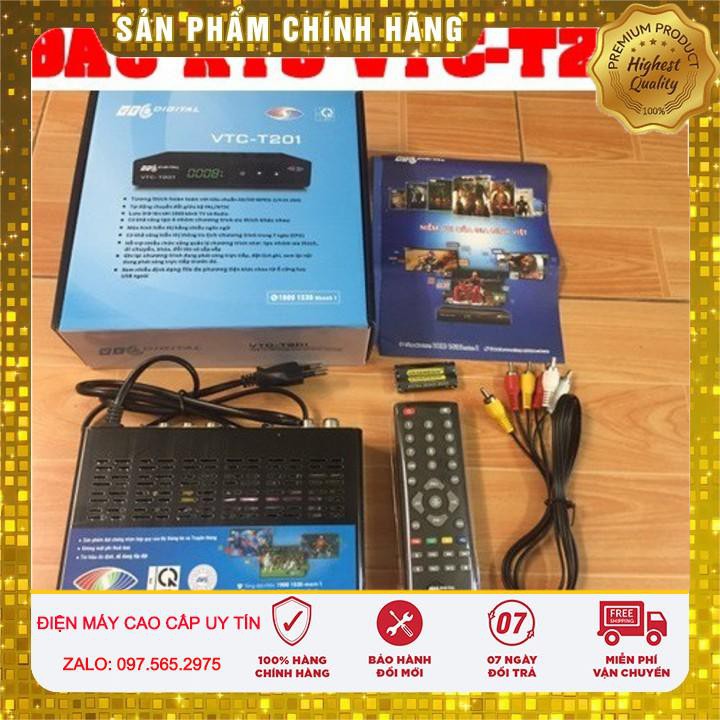 ĐẦU THU KTS MẶT ĐẤT DVB T2 VTC T201 - KTS vtc t201 Chính hãng