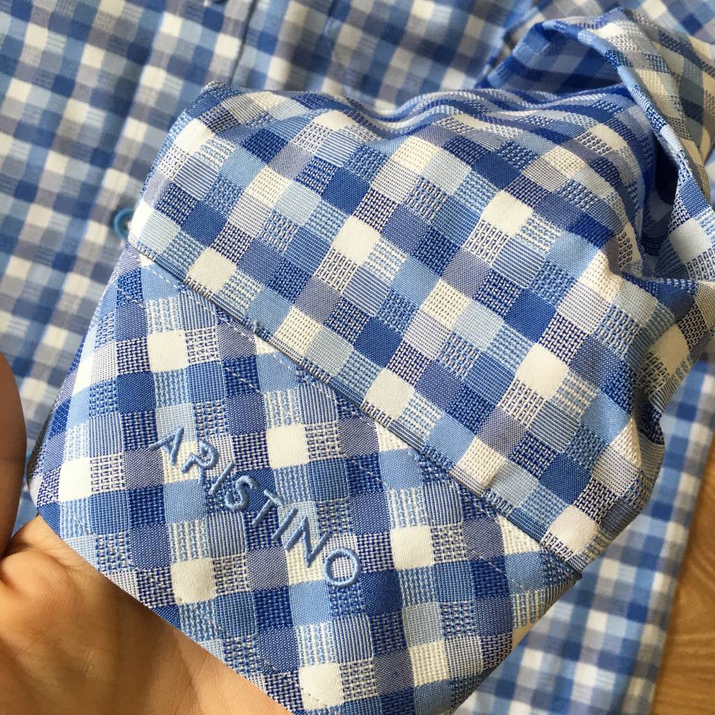 Áo Sơ Mi  Nam Aristino ALS60107 Regular Từ Sợi Sồi Kháng Khuẩn 38/41/42