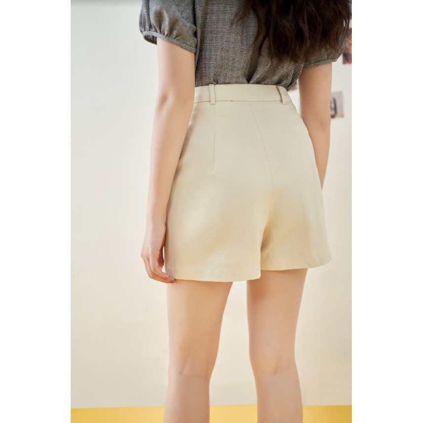 Áo sơ mi peplum karo nhí cổ bèo trắng 1AO3018 ADORE DRESS | BigBuy360 - bigbuy360.vn