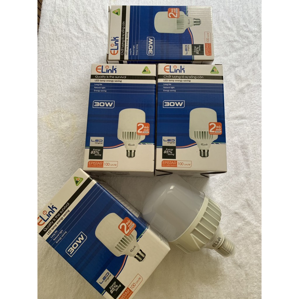 Đèn LED 30W Trụ Nhôm, 2 năm bảo hành, Chip LED: Epistar - Taiwan